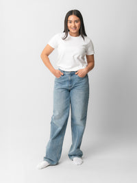Mid Rise Baggy Jeans - Basic Blue